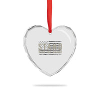 Stand With The Guard Heart Crystal Glass Ornament DC Guardsmen - Wonder Print Shop
