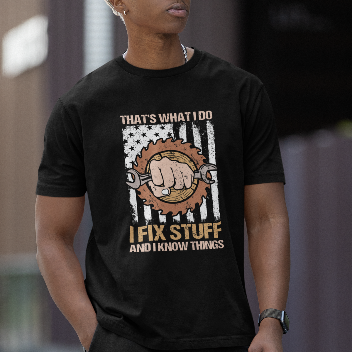 Handyman T Shirt Ask Grandpa Anything Funny Fathers Day Tee - Wonder Print Shop