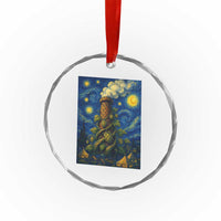 Starry Night Hops Brewery Crystal Glass Ornament Vintage Hops Beer Lover Painterly