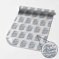 Stars and Stripes and Human Rights Wrapping Paper Roll Progressive Patriotic Equality Modern Patriot