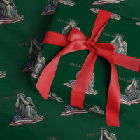 Statue of Liberty Anti ICE Deportation Human Rights Protest Wrapping Paper Roll