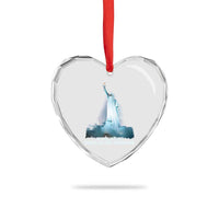 Statue of Liberty Ghost Heart Crystal Glass Ornament Are We Great Yet Cause I Just Feel Embarrased - Wonder Print Shop