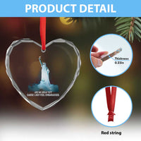 Statue of Liberty Ghost Heart Crystal Glass Ornament Are We Great Yet Cause I Just Feel Embarrased - Wonder Print Shop