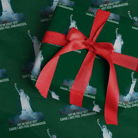 Statue of Liberty Ghost Wrapping Paper Roll Are We Great Yet Cause I Just Feel Embarrased - Wonder Print Shop