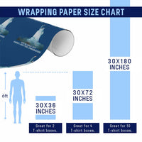 Statue of Liberty Ghost Wrapping Paper Roll Are We Great Yet Cause I Just Feel Embarrased - Wonder Print Shop