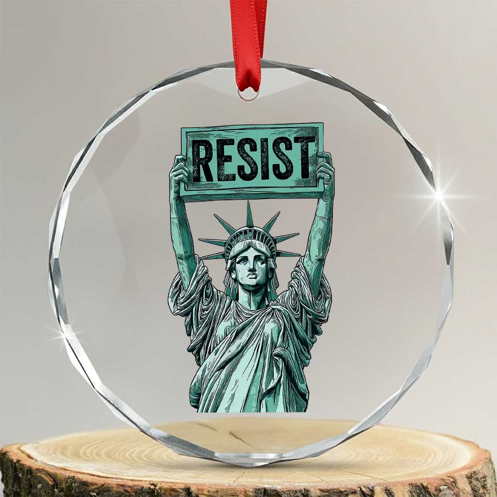 Statue of Liberty Resist Crystal Glass Ornament Retro - Wonder Print Shop