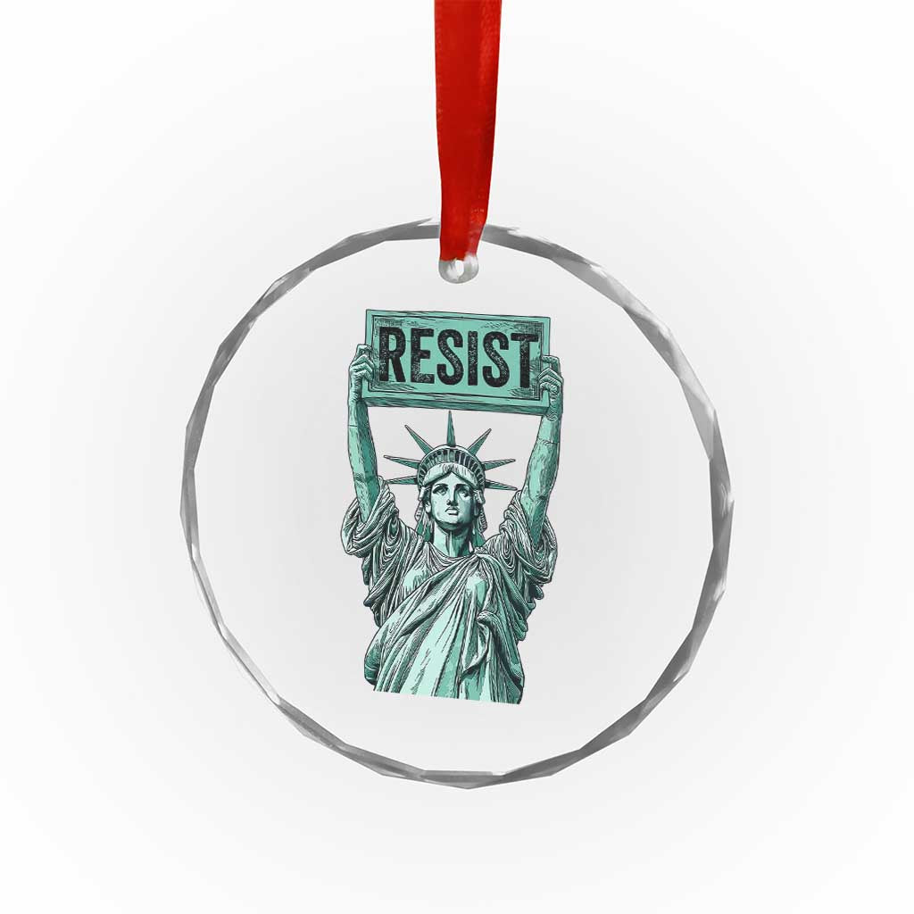 Statue of Liberty Resist Crystal Glass Ornament Retro - Wonder Print Shop