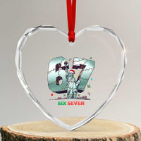Statue Of Liberty Six Seven Meme Heart Crystal Glass Ornament Trendy Gen Z Christmas Gift - Wonder Print Shop