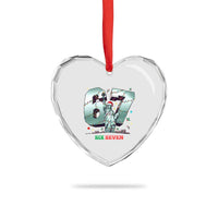 Statue Of Liberty Six Seven Meme Heart Crystal Glass Ornament Trendy Gen Z Christmas Gift - Wonder Print Shop