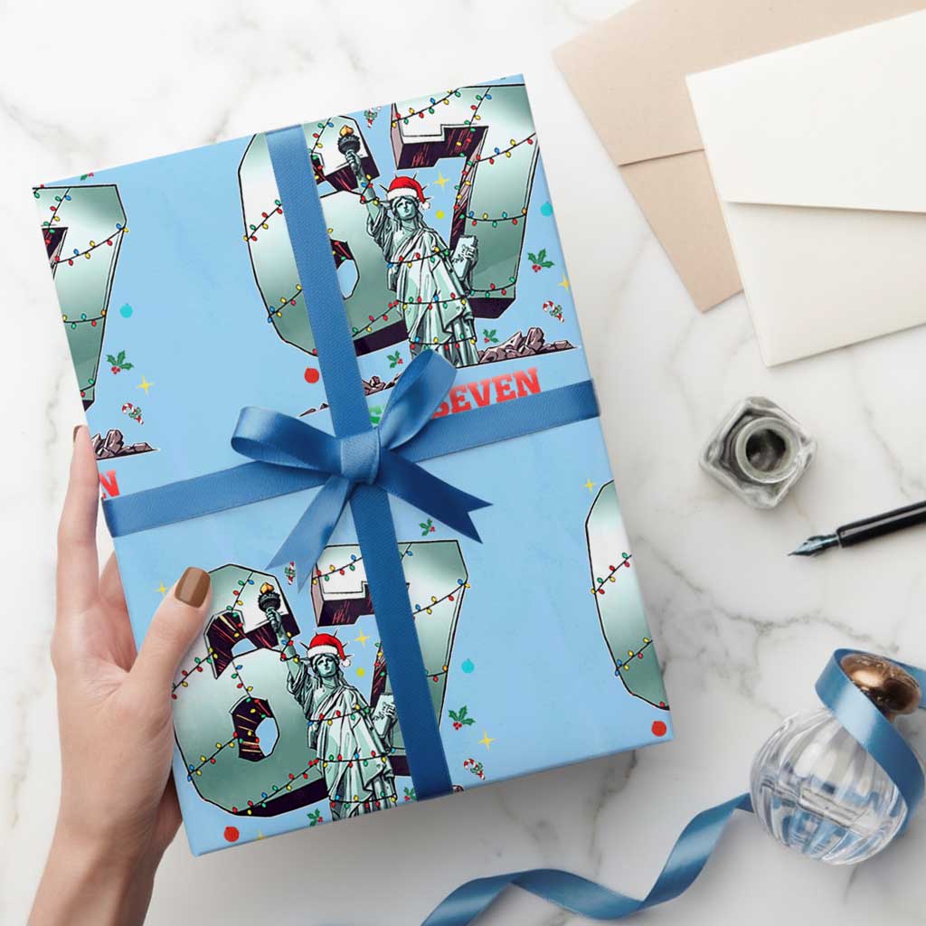 Statue Of Liberty Six Seven Meme Wrapping Paper Roll Trendy Gen Z Christmas Gift - Wonder Print Shop