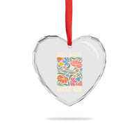 Stay Salty Melt Ice Heart Crystal Glass Ornament Political Satire Pro Immigrant Protest Retro Floral