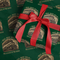 Steam Locomotive Legend of The Rails Train Wrapping Paper Roll