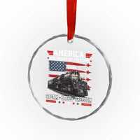 Steam Steel Freedom Stainless American Spirit Crystal Glass Ornament 250 Years USA Railroad Legend Patriotic Military Jet Flyover Graphic