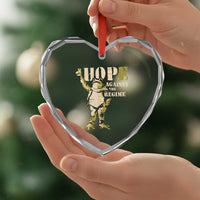 Stencil Protest Frog Heart Crystal Glass Ornament Hope Against the Regime Portland Inflatable Resistance - Wonder Print Shop