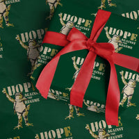 Stencil Protest Frog Wrapping Paper Roll Hope Against the Regime Portland Inflatable Resistance - Wonder Print Shop
