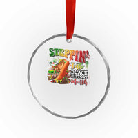 Steppin' Into Black History Month Crystal Glass Ornament African American Month Proud Melanin
