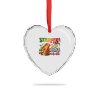 Steppin' Into Black History Month Heart Crystal Glass Ornament African American Month Proud Melanin