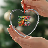 Steppin' Into Black History Month Heart Crystal Glass Ornament African American Month Proud Melanin