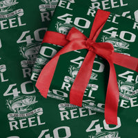 Still Keeping It Reel At 40 Wrapping Paper Roll Fisherman Birthday Gift