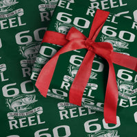 Still Keeping It Reel At 60 Wrapping Paper Roll Fisherman Birthday Gift