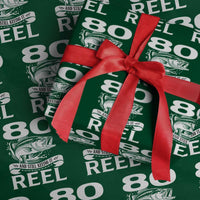 Still Keeping It Reel At 80 Wrapping Paper Roll Fisherman Birthday Gift