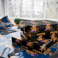 Still Not Joining A Gym Lunar New Year Wrapping Paper Roll Funny Horse Eating Ramen - Wonder Print Shop