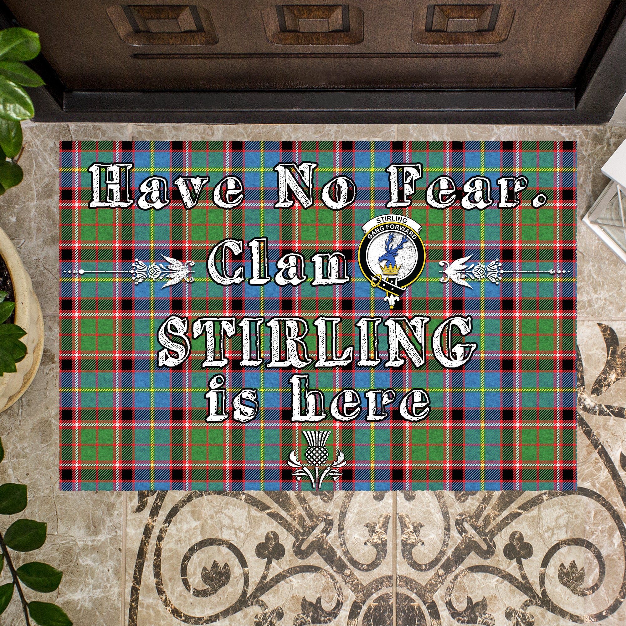 stirling-bannockburn-clan-tartan-door-mat-family-crest-have-no-fear-tartan-door-mat