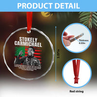 Stokely Carmichael Quote Crystal Glass Ornament Racism Is Not A Question Of Attitude It's A Question Of Power