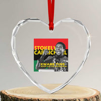Stokely Carmichael Quote Heart Crystal Glass Ornament Ready For The Revolution Black History Month