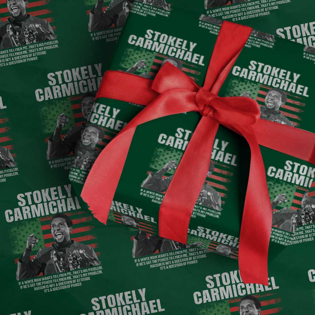 Stokely Carmichael Quote Wrapping Paper Roll Racism Is Not A Question Of Attitude It's A Question Of Power