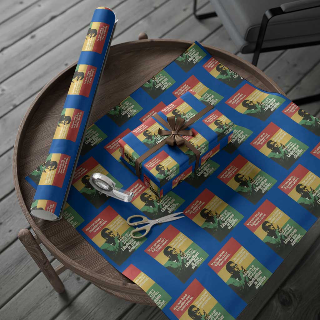 Stokely Carmichael Quote Wrapping Paper Roll You Can Have Injustice And Have Peace And Be Enslaved