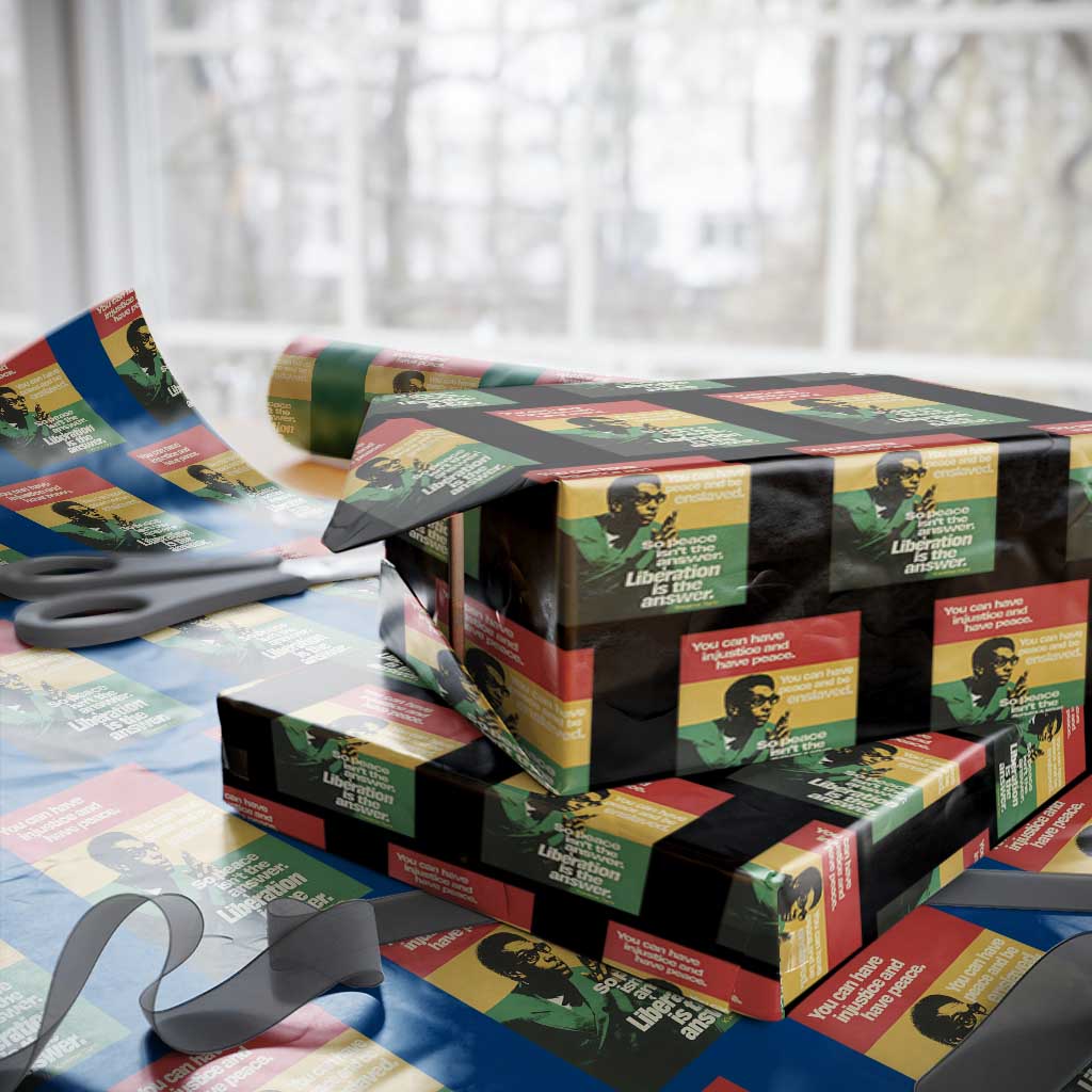 Stokely Carmichael Quote Wrapping Paper Roll You Can Have Injustice And Have Peace And Be Enslaved