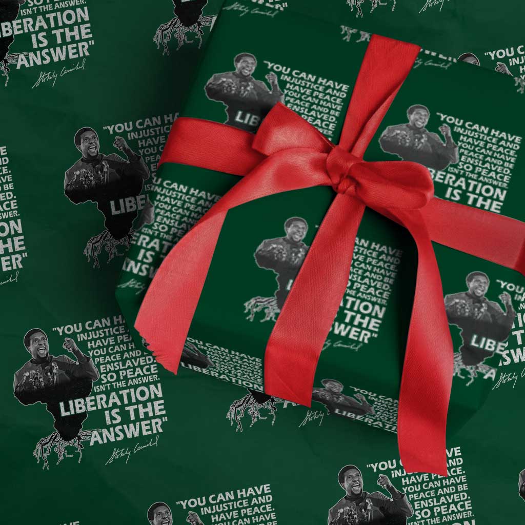 Stokely Carmichael Quote Wrapping Paper Roll You Can Have Injustice And Have Peace And Be Enslaved Black History Month
