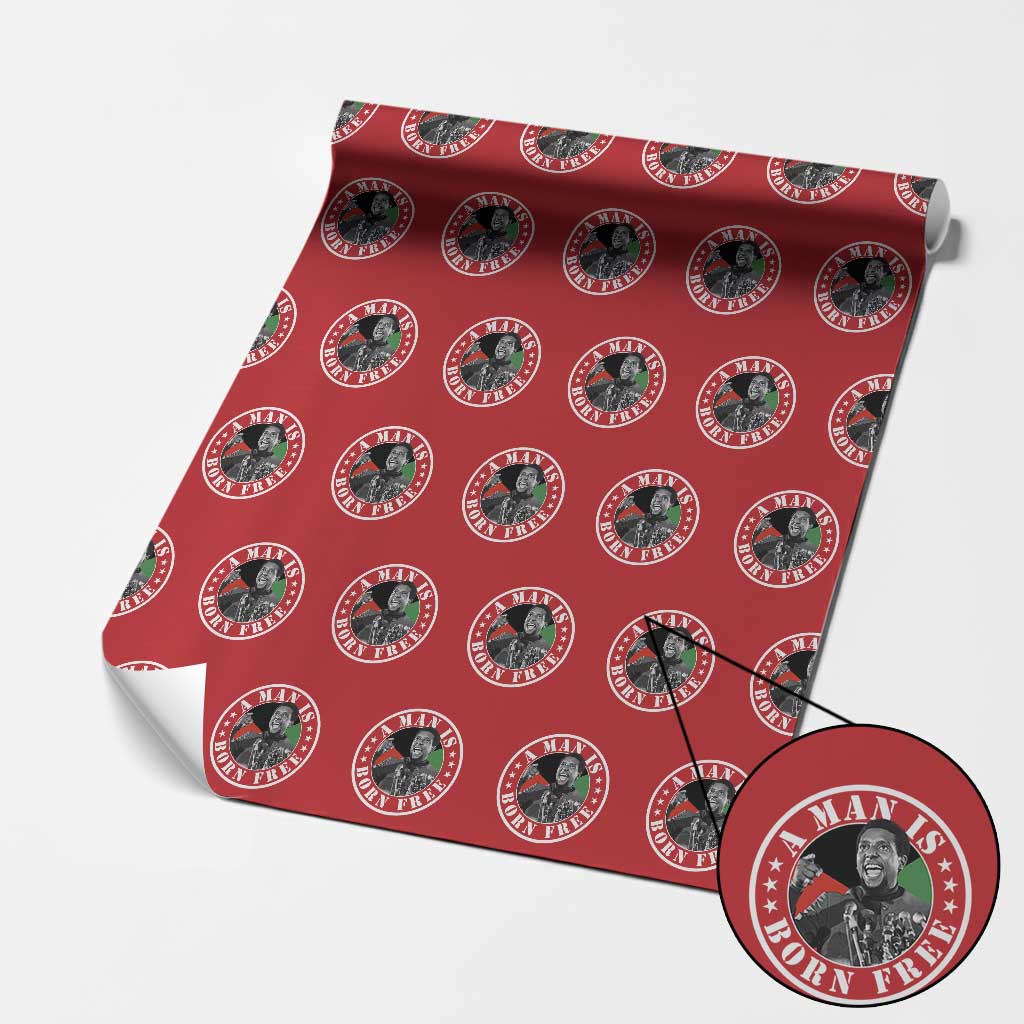 Stokely Carmichael Wrapping Paper Roll A Man Is Born Free Kwame Ture Civil Rights Leader