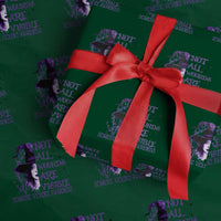 Stop Domestic Violence Wrapping Paper Roll Purple Ribbon Witch Graphic Witchy Feminist