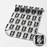Stop MMIW Wrapping Paper Roll Voices For Stolen Sisters Red Handprint Graphic