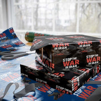 Stop the War in Iran Wrapping Paper Roll Anti War Protest Peace Advocacy Human Rights