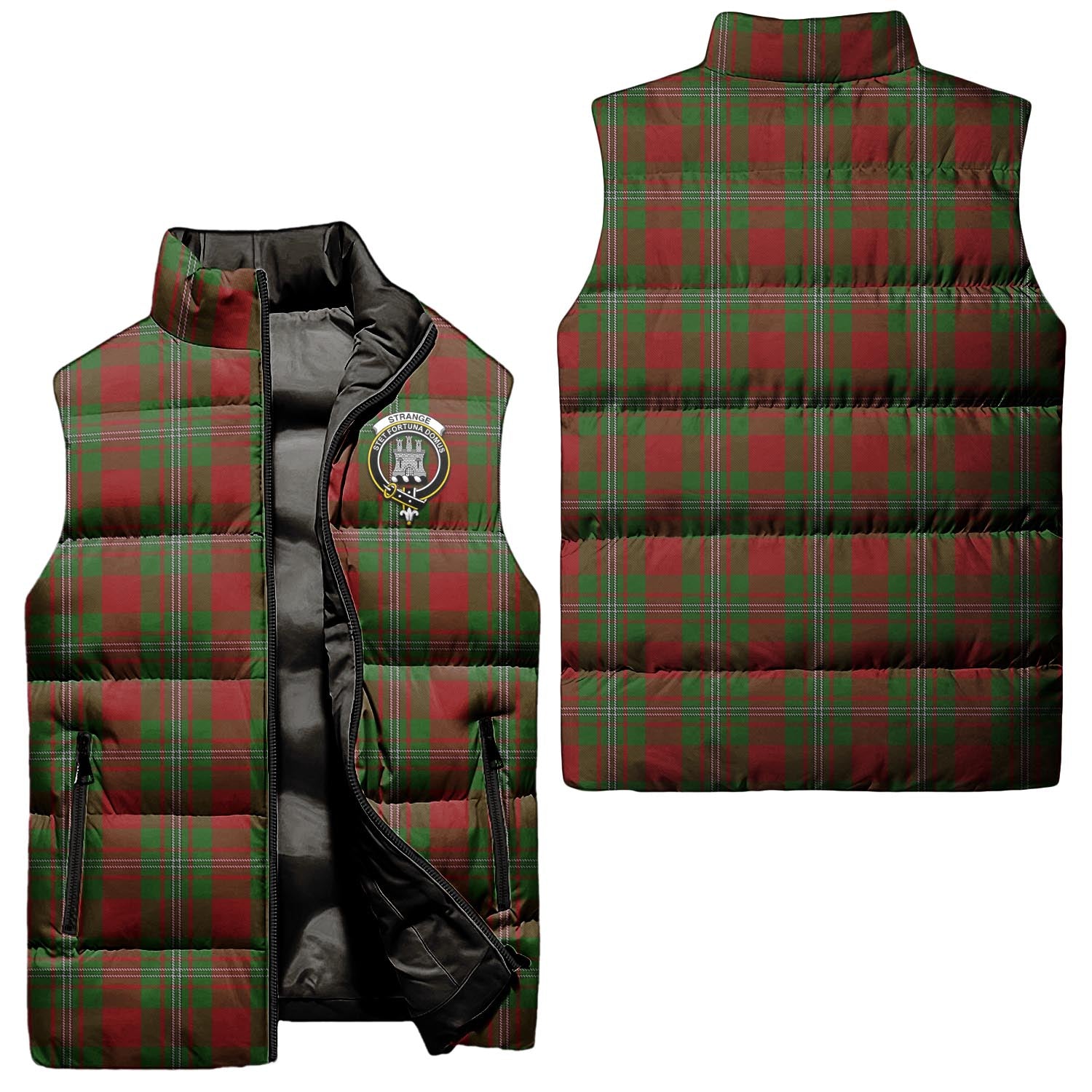 strange-clan-puffer-vest-family-crest-plaid-sleeveless-down-jacket