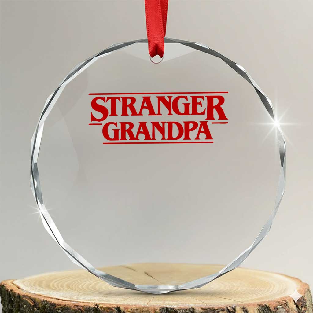 Stranger Grandpa Crystal Glass Ornament Funny Grandfather Movie Gift