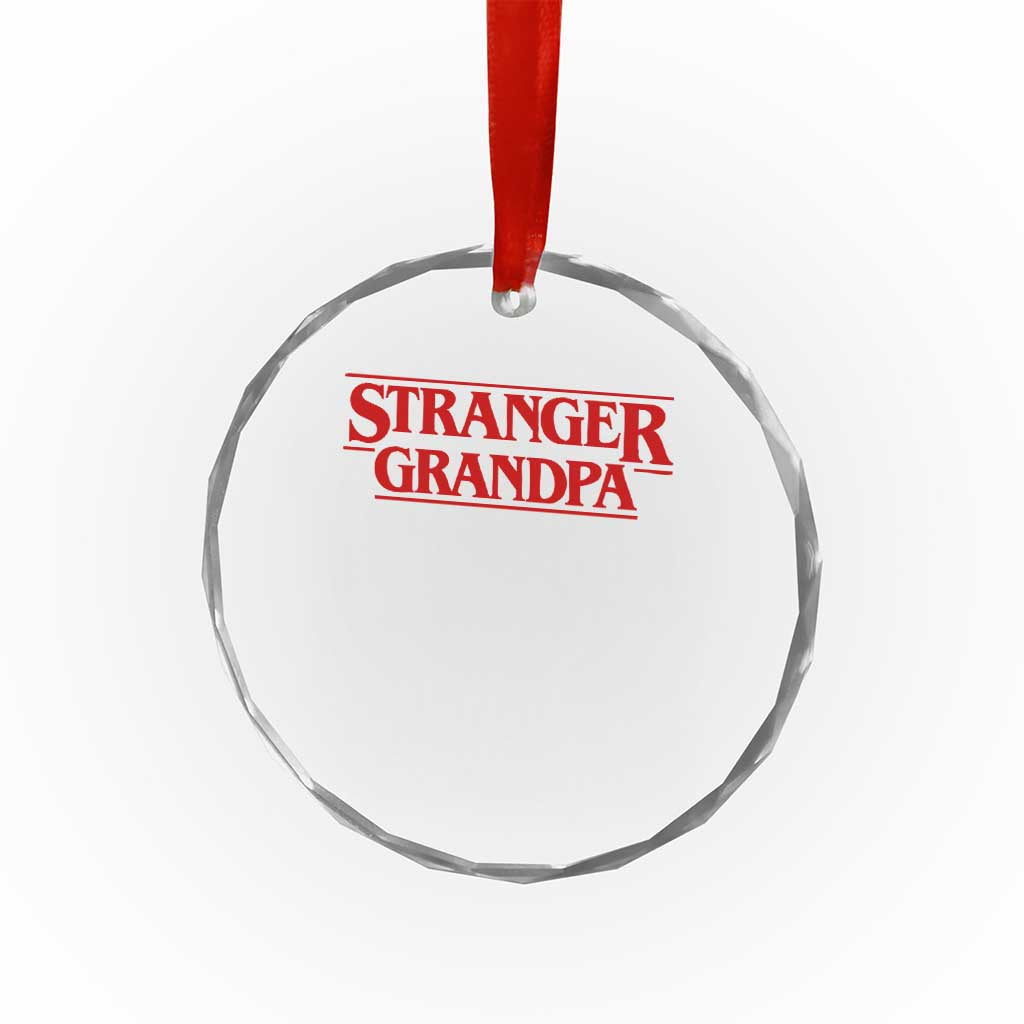 Stranger Grandpa Crystal Glass Ornament Funny Grandfather Movie Gift