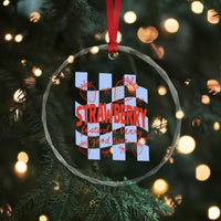 Strawberry Festival Crystal Glass Ornament 1968 A Berry Good Time Summer