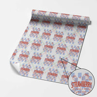 Strawberry Festival Wrapping Paper Roll 1968 A Berry Good Time Summer