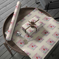 Strawberry Festival Wrapping Paper Roll Summer Fruit Vibes