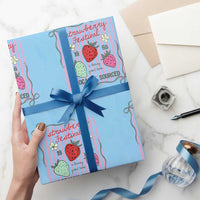Strawberry Festival Wrapping Paper Roll Summer Fruit Vibes