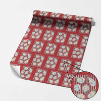 Striped Glitter Oyster Shell Wrapping Paper Roll Coastal Summer Ocean Gift