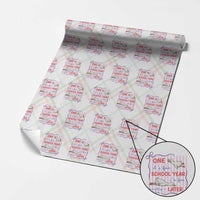 Striped One School Year Later Wrapping Paper Roll Funny Goose Teacher Summer
