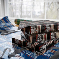 Stroke Awareness Wrapping Paper Roll BEFAST Stroke Symptoms Vintage American Flag