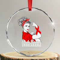 Stroke Survivor Unbreakable Crystal Glass Ornament Stroke Awareness Gift