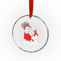 Stroke Survivor Unbreakable Crystal Glass Ornament Stroke Awareness Gift