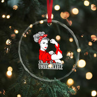 Stroke Survivor Unbreakable Crystal Glass Ornament Stroke Awareness Gift